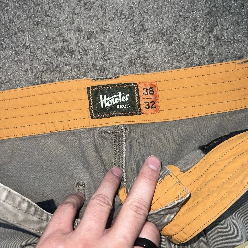Howler Bros‎ ATX Work Pants Mens 38x32 Beige Outdoor Fishing Hiking